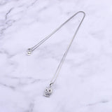 925 Silver Owl Fledgling Necklace Cartoon Bird Pendant