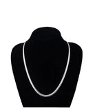 925 Sterling Silver 6MM Sideways Necklace Charm For Woman Man