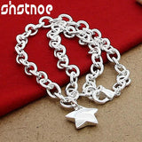 925 Sterling Silver Star Pendant Necklace for Women