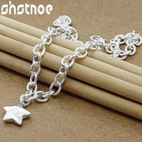 925 Sterling Silver Star Pendant Necklace for Women