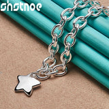 925 Sterling Silver Star Pendant Necklace for Women