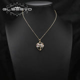 Crystal Stone Pendant Necklace Vintage Jewelry Anniversary