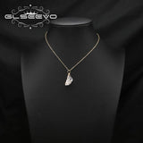 Crystal Stone Pendant Necklace Vintage Jewelry Anniversary