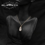 Crystal Stone Pendant Necklace Vintage Jewelry Anniversary