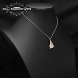 Crystal Stone Pendant Necklace Vintage Jewelry Anniversary
