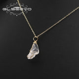 Crystal Stone Pendant Necklace Vintage Jewelry Anniversary