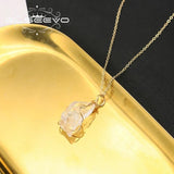 Crystal Stone Pendant Necklace Vintage Jewelry Anniversary