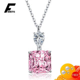 925 Silver Zircon Pendant Necklace for Wedding Party