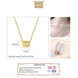 TrustDavis Minimalist 925 Silver Barrel Clavicle Chain Necklace Wedding Party