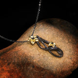 Flower Pendant Necklace Retro Tungsten Sweater Chains Chokers