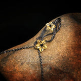 Flower Pendant Necklace Retro Tungsten Sweater Chains Chokers