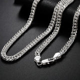 925 Silver Necklace for Men 6MM Chain 24 Inches Fine Jewelry