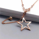 Purple Tassel Pendant Chain Star Necklace for Girlfriend