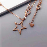 Purple Tassel Pendant Chain Star Necklace for Girlfriend