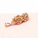 Purple Plated 14K Rose Pixiu Pendant Necklace in Chinese Jewelry for Women
