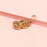 Purple Plated 14K Rose Pixiu Pendant Necklace in Chinese Jewelry for Women