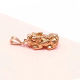 Purple Plated 14K Rose Pixiu Pendant Necklace in Chinese Jewelry for Women