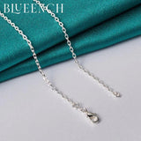 925 Silver Butterfly Pendant Necklace Thin Chain Wedding Jewelry