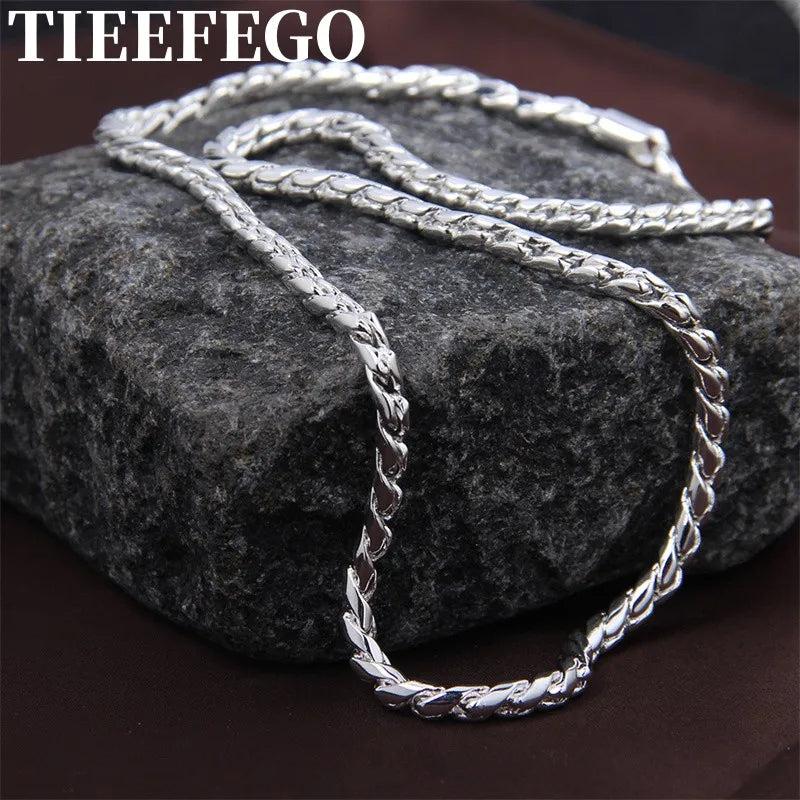 925 Silver 5mm Snake Chain Necklace 20 Inches Glamour Gift