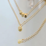 925 Silver Double Necklace with Diamond for Women