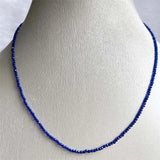 2MM Clear Sapphire Spinel Necklace Faceted Jewelry Healing Power Stone