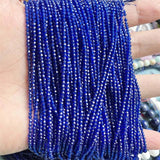 2MM Clear Sapphire Spinel Necklace Faceted Jewelry Healing Power Stone