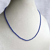 2MM Clear Sapphire Spinel Necklace Faceted Jewelry Healing Power Stone