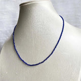 2MM Clear Sapphire Spinel Necklace Faceted Jewelry Healing Power Stone