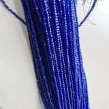 2MM Clear Sapphire Spinel Necklace Faceted Jewelry Healing Power Stone
