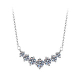 V-shaped Diamond Row Girls High-end Sense Necklace