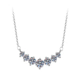 V-shaped Diamond Row Girls High-end Sense Necklace