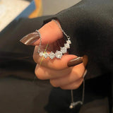 V-shaped Diamond Row Girls High-end Sense Necklace
