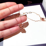 Circle Pendant Silver Necklace for Women