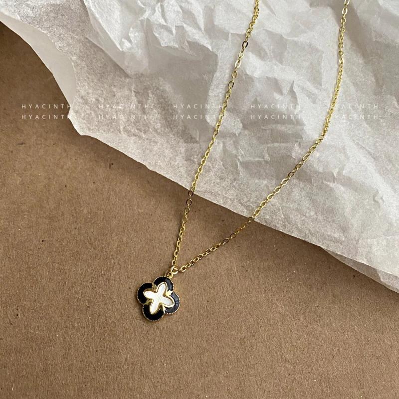 Natural Shell Choker Flowers Necklace 14K Pendant Women Wedding