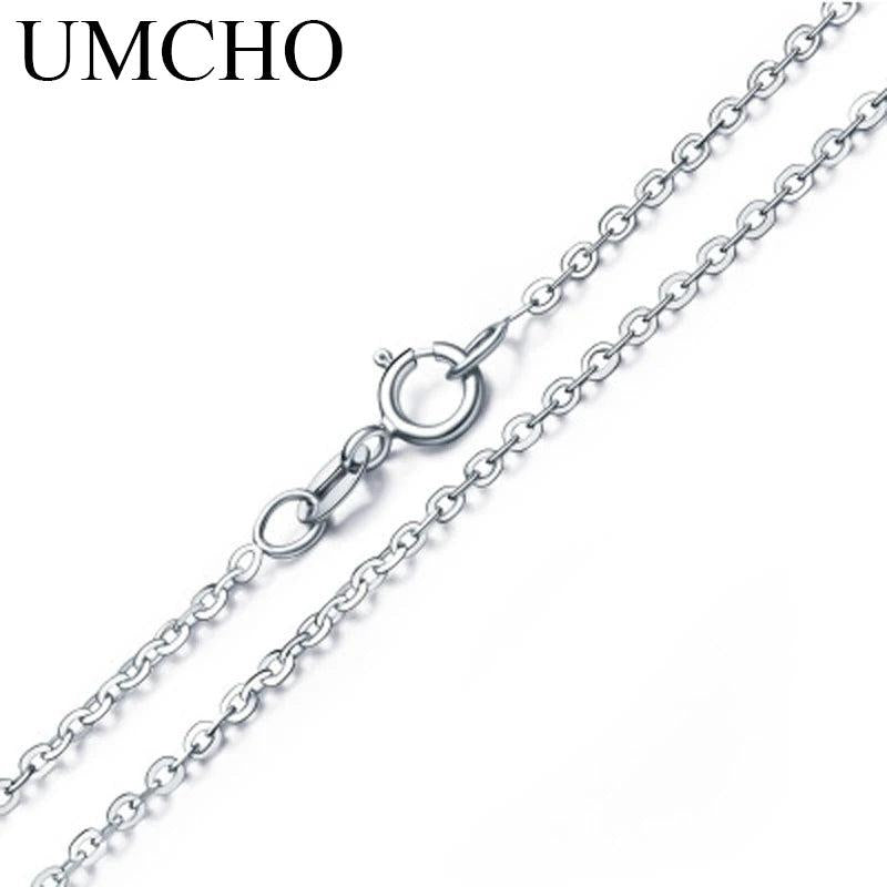 925 Sterling Silver Necklace Cable Chain 18 inch for Women