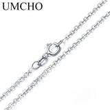 925 Sterling Silver Necklace Cable Chain 18 inch for Women