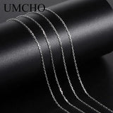925 Sterling Silver Necklace Cable Chain 18 inch for Women