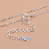 925 Sterling Silver Necklace Cable Chain 18 inch for Women