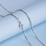 925 Sterling Silver Necklace Cable Chain 18 inch for Women