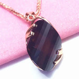 Geometric Ruby Wedding Pendant Necklace