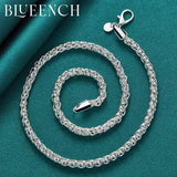 925 Sterling Silver Cuban Chain Twist Necklace