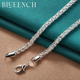 925 Sterling Silver Cuban Chain Twist Necklace