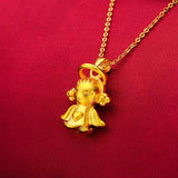 24KT Fortune Bag Pendant Necklace for Women