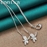 925 Silver Dragonfly Necklace for Women