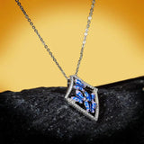 Butterfly Pendant Zircon Necklace Clavicle Chain