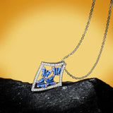 Butterfly Pendant Zircon Necklace Clavicle Chain