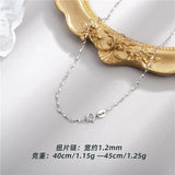 S925 Sterling Silver Snake Chain Necklace For Women