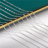 S925 Sterling Silver Snake Chain Necklace For Women