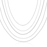 S925 Sterling Silver Snake Chain Necklace For Women