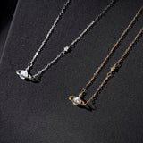 Zircon Planet Pendant Choker Necklace Female Jewelry